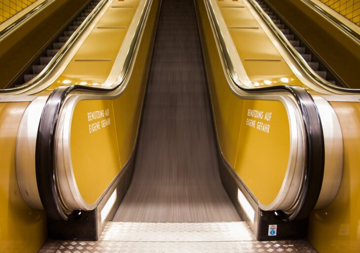 photo of escalator